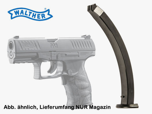 Magazin fĂĽr Softairpistole Walther PPQ, M2 EBB AEG, Kal. 6mm BB, 16 Schuss