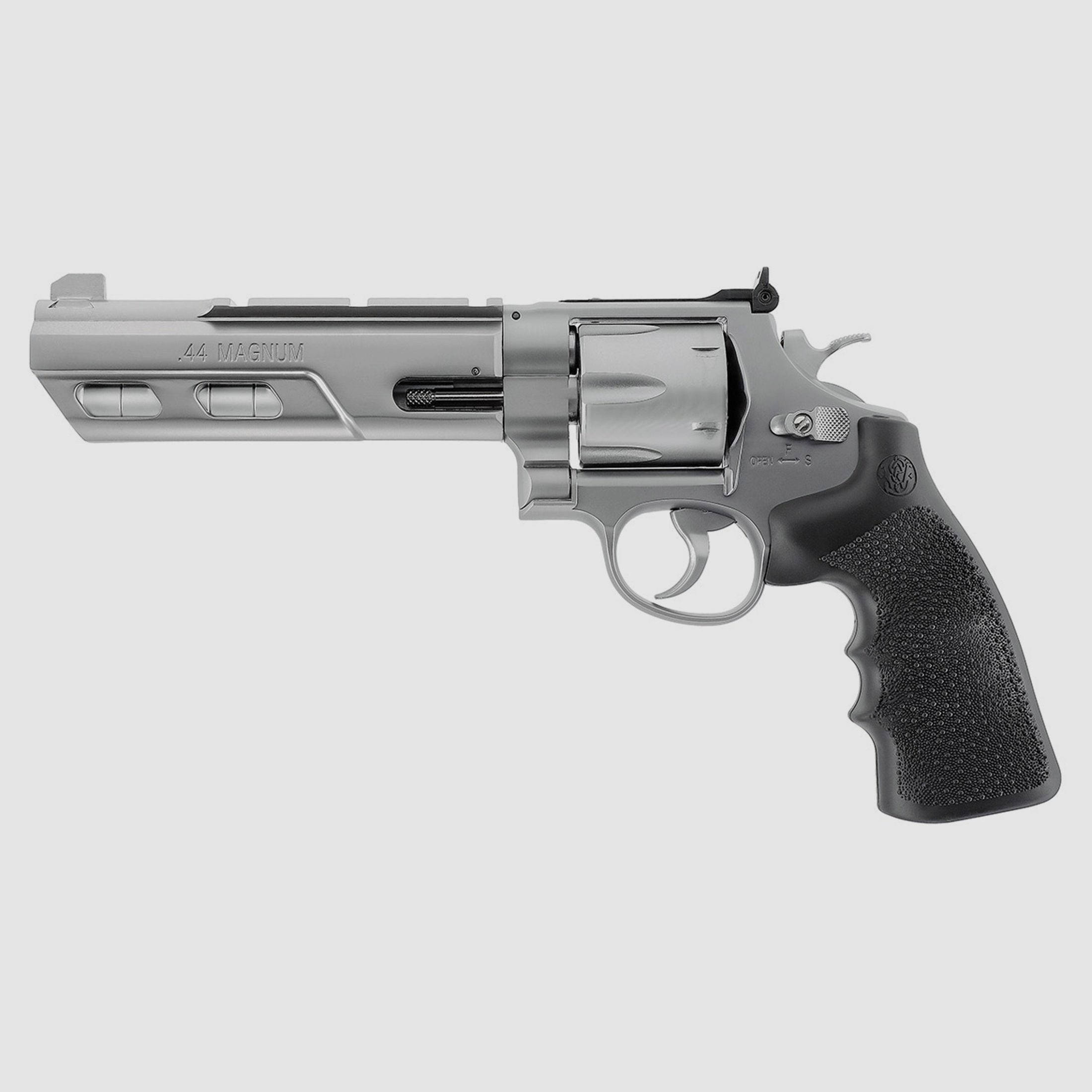 CO2 Softair Revolver Smith & Wesson 629 Competitor 6 Zoll Vollmetall Steel Finish Kaliber 6 mm BB (P18)
