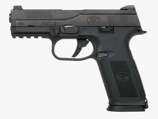 Softairpistole FN Herstal FNS-9, Gas Blow Back - GBB, Metallschlitten, schwarz, Kaliber 6 mm BB (P18)