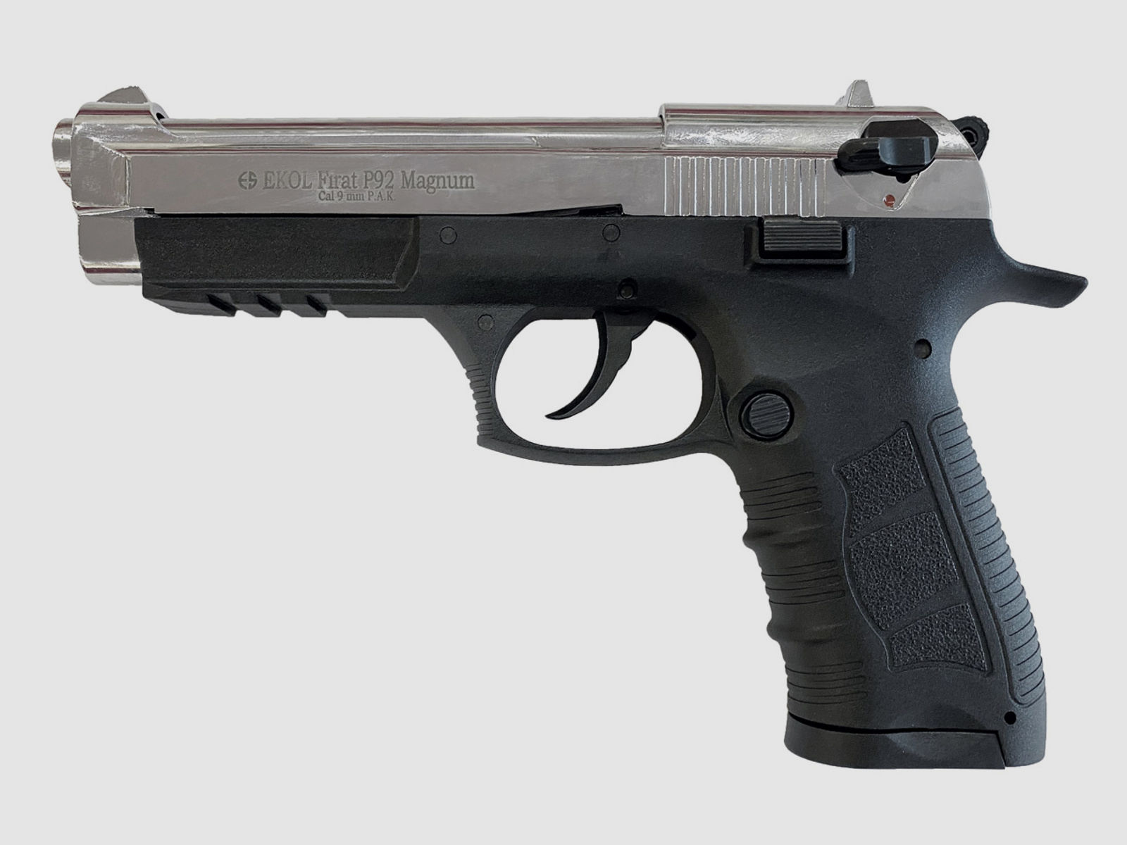 Schreckschuss Pistole Ekol P92 Magnum chrom Kaliber 9 mm P.A.K. (P18)
