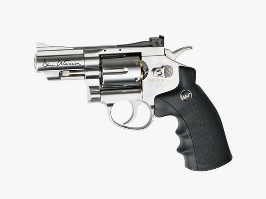 CO2 Revolver Dan Wesson 2,5 Zoll silber Kaliber 4,5 mm Diabolo (P18)