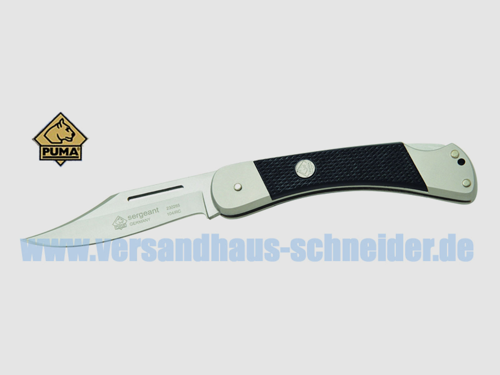 Taschenmesser Klappmesser Puma Sergeant, Stahl 1.4110, ABS-Kunststoffgriff