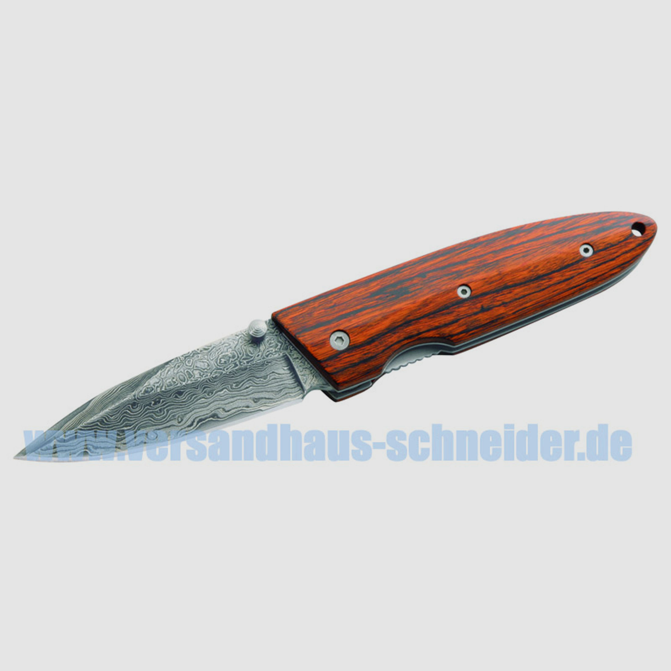 Einhandmesser Herbertz Damast 35 Lagen Stahl 440C KlingenlĂ¤nge 8 cm (P18)