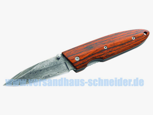 Einhandmesser Herbertz Damast 35 Lagen Stahl 440C KlingenlĂ¤nge 8 cm (P18)