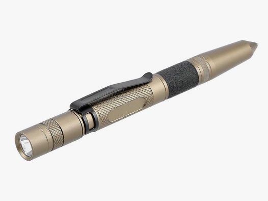 Taschenlampe Kubotan Kugelschreiber Glasbrecher Walther TPL Tactical Pen Light Dirty Desert 70 Lumen