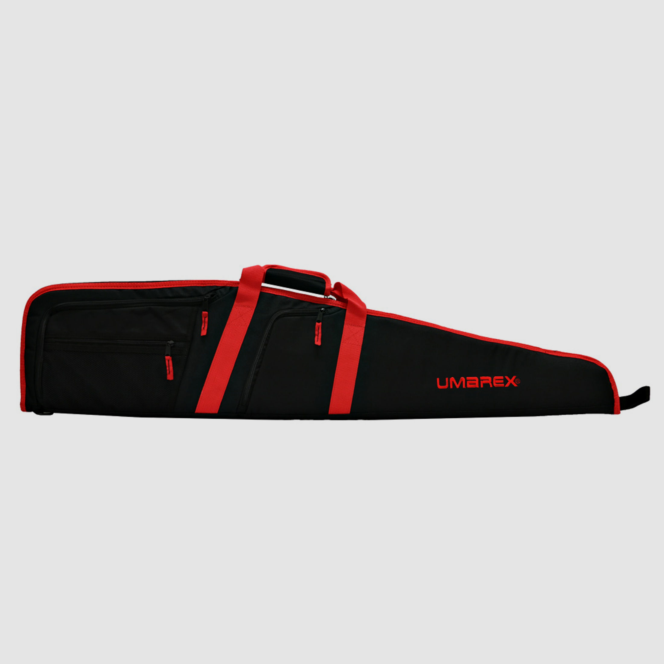 Umarex Gewehrfutteral Red Line, rot-schwarz, 121 x 24 cm, Polyester, inklusive Tragegurt und 3 AuĂźentaschen