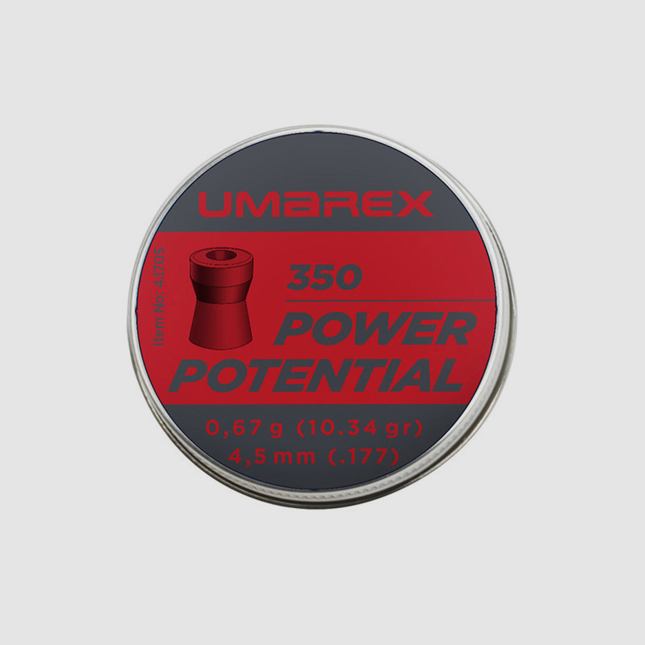 Hohlspitz Diabolos Umarex Power Potential Kaliber 4,5 mm 0,67 g glatt 350 StĂĽck