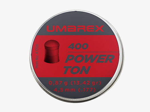 Rundkopf Diabolos Umarex Power Ton Kaliber 4,5 mm 0,87 g glatt 400 StĂĽck