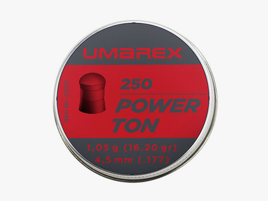 Rundkopf Diabolos Umarex Power Ton Kaliber 4,5 mm 1,05 g glatt 250 StĂĽck