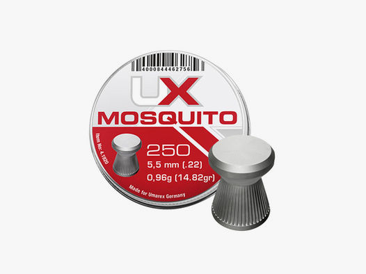 Flachkopf Diabolos Umarex Mosquito Kaliber 5,5 mm 0,96 g geriffelt 250 StĂĽck