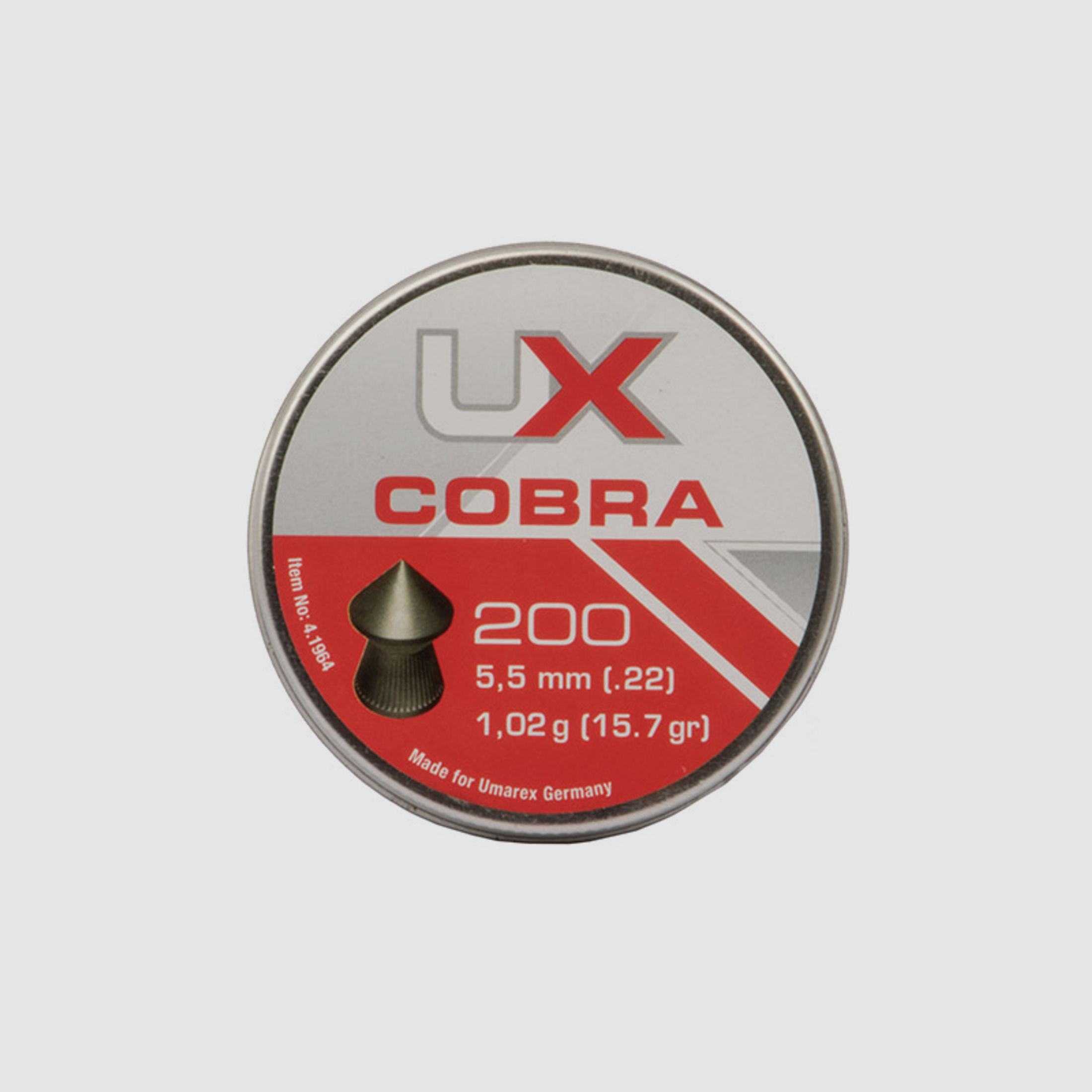 Umarex Cobra Diabolo, Spitzkopf, geriffelt, 1,02 g, Kaliber 5,5 mm, 200 StĂĽck