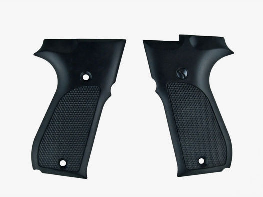 Kunststoffgriffschalen fĂĽr CO2 Pistole Walther CP88 und CP88 Competition, schwarz