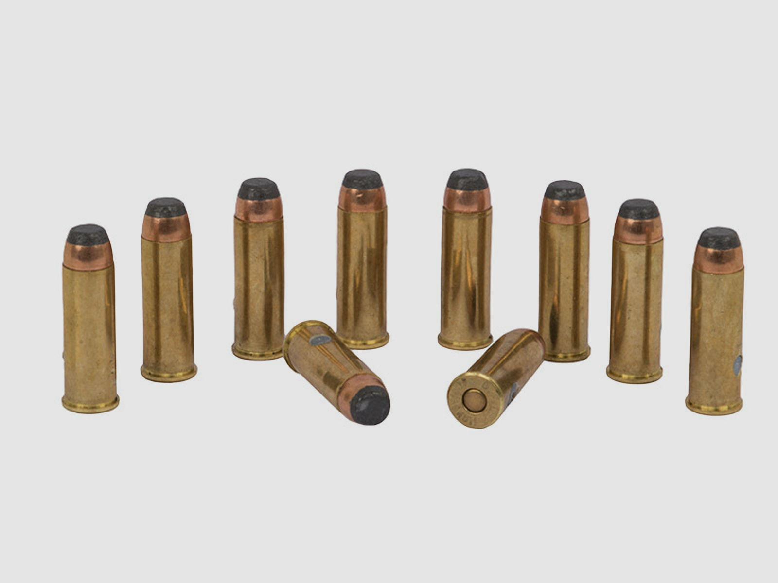 Dekopatronen Kaliber 44 Magnum .44 Rem Mag Teilmantel blinde Originalpatronen (P18)