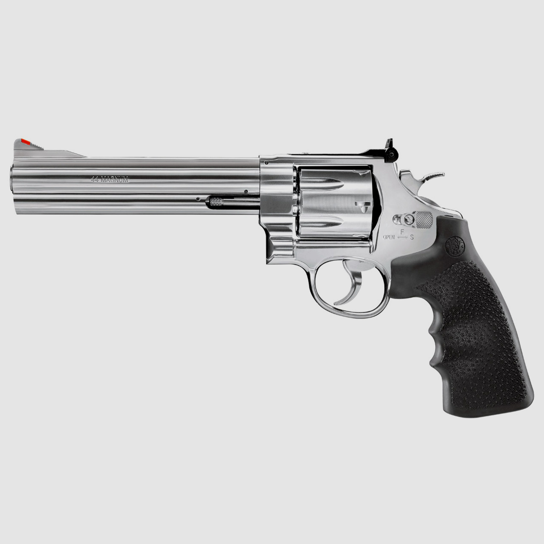CO2 Revolver Smith & Wesson 629 Classic 6.5 Zoll Steel Finish schwarze Griffschalen Kaliber 4,5 mm BB (P18)