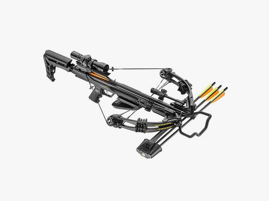 Compound Armbrust EK Archery BLADE+, 175 lbs, schwarz, inkl. 4x32 Zielfernrohr und ZubehĂ¶r (P18)