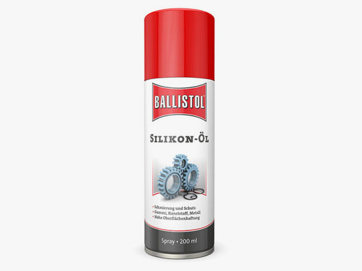 Klever Ballistol SilikonĂ¶l Spray, fĂĽr innen und auĂźen, Inhalt 200 ml