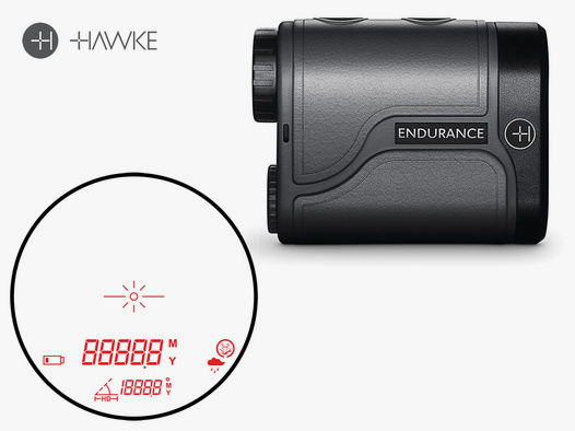 HAWKE Entfernungsmesser Laser Range Finder ENDURANCE 1000, 5 m bis 1000 m, 6-fach Zoom