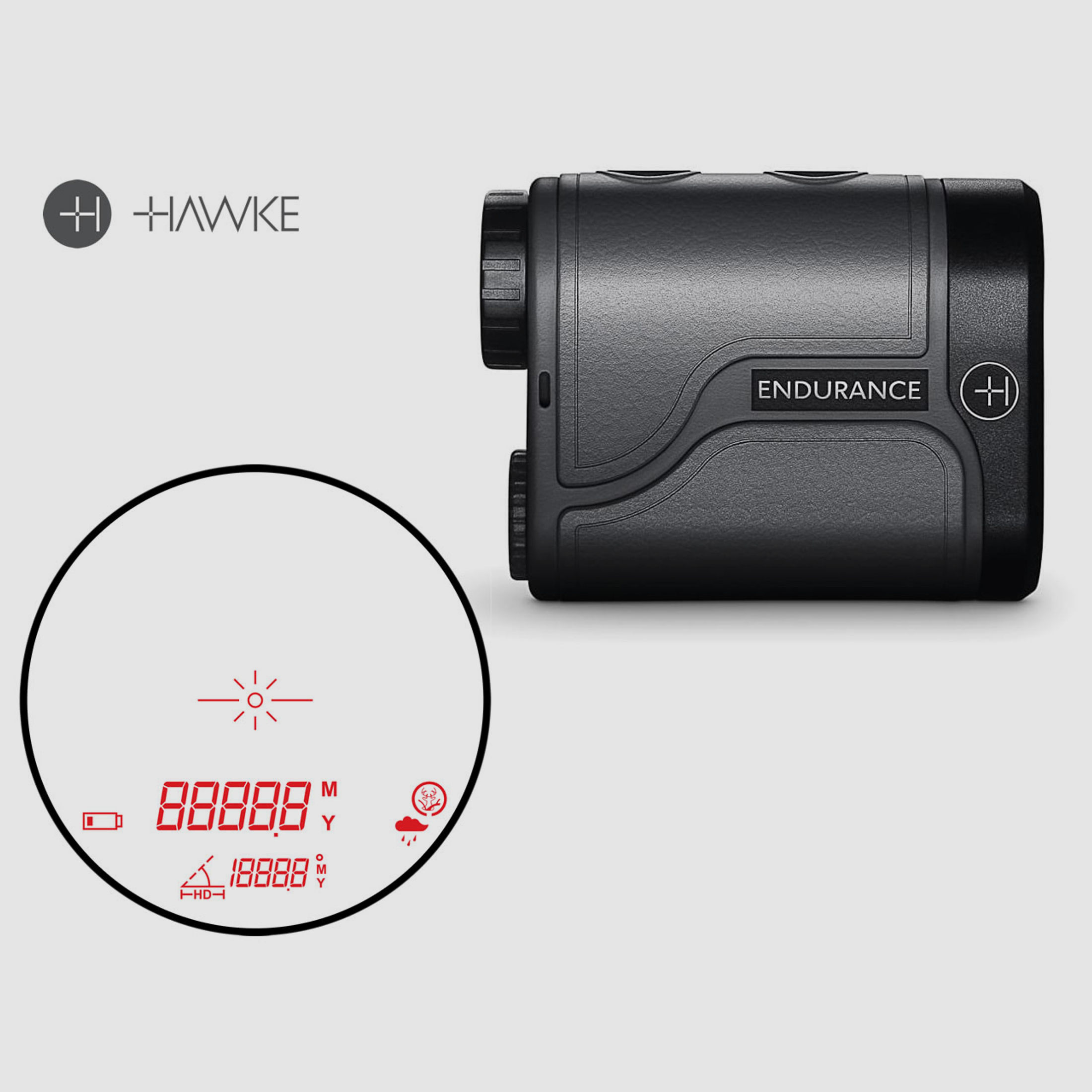 HAWKE Entfernungsmesser Laser Range Finder ENDURANCE 1500, 5 m bis 1500 m, 6-fach Zoom