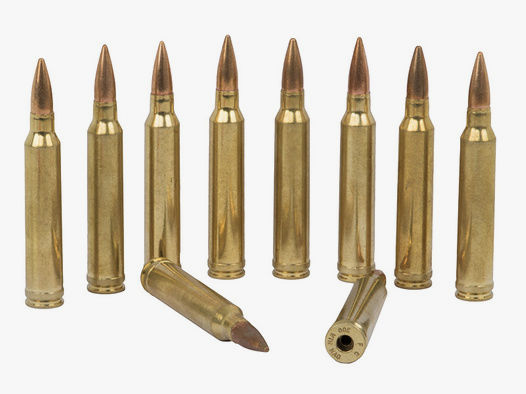 Dekopatronen Gewehr Kaliber 7,62 x 67 mm .300 Winchester Magnum blinde Originalpatronen 10 StĂĽck (P18)