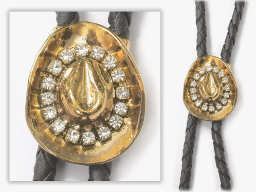 Westernschmuck Halsschmuck Bolotie Jewel Hat Metall mit Kordel