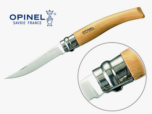 Taschenmesser Opinel Slim Line No8 Buche Stahl 12C27 KlingenlĂ¤nge 8,0 Griff Holz