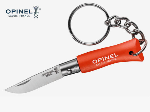 SchlĂĽsselanhĂ¤nger Mini Taschenmesser Opinel Colorama No2 Stahl 12C27 KlingenlĂ¤nge 3,5 orange