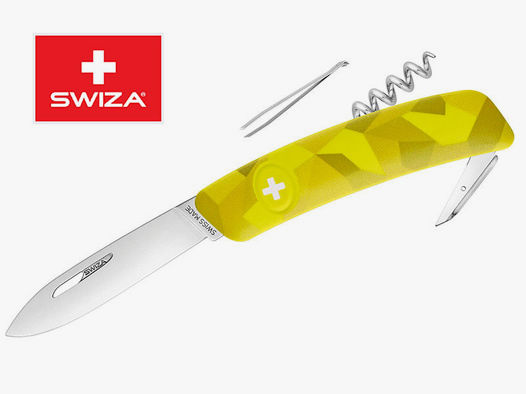 SWIZA Schweizer Messer FILIX D01 CAMO URBAN MOSS, Edelstahl 440, 6 Funktionen, Korkenzieher