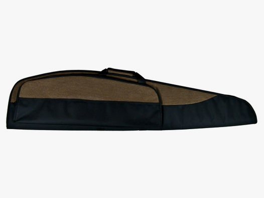 Gewehrfutteral, schwarz-braun, 125 cm, Polyester, mit Trageriemen und Seitentasche