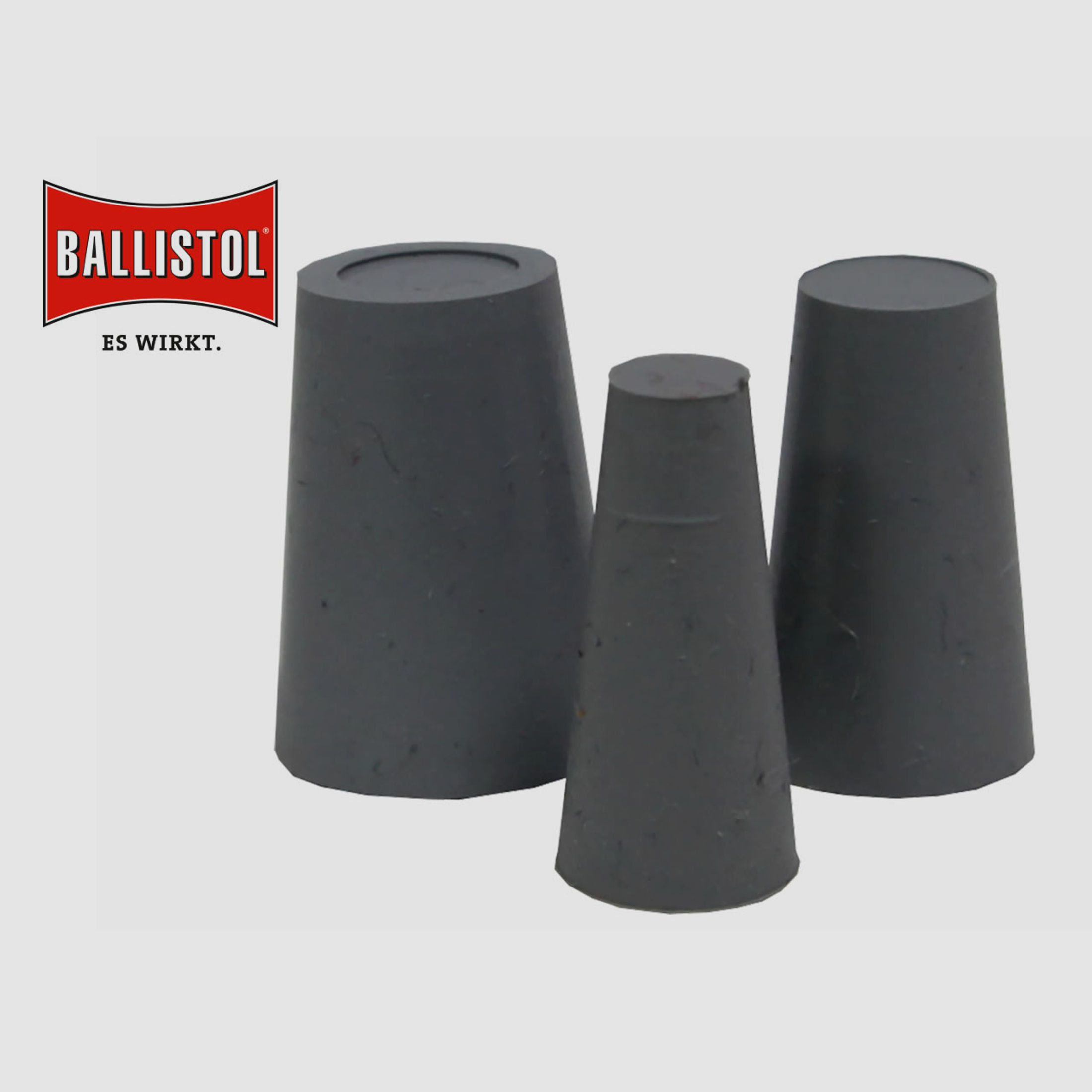 BALLISTOL Gummikorken, 3er Set, konisch, von 5 - 14,5 mm Durchmesser
