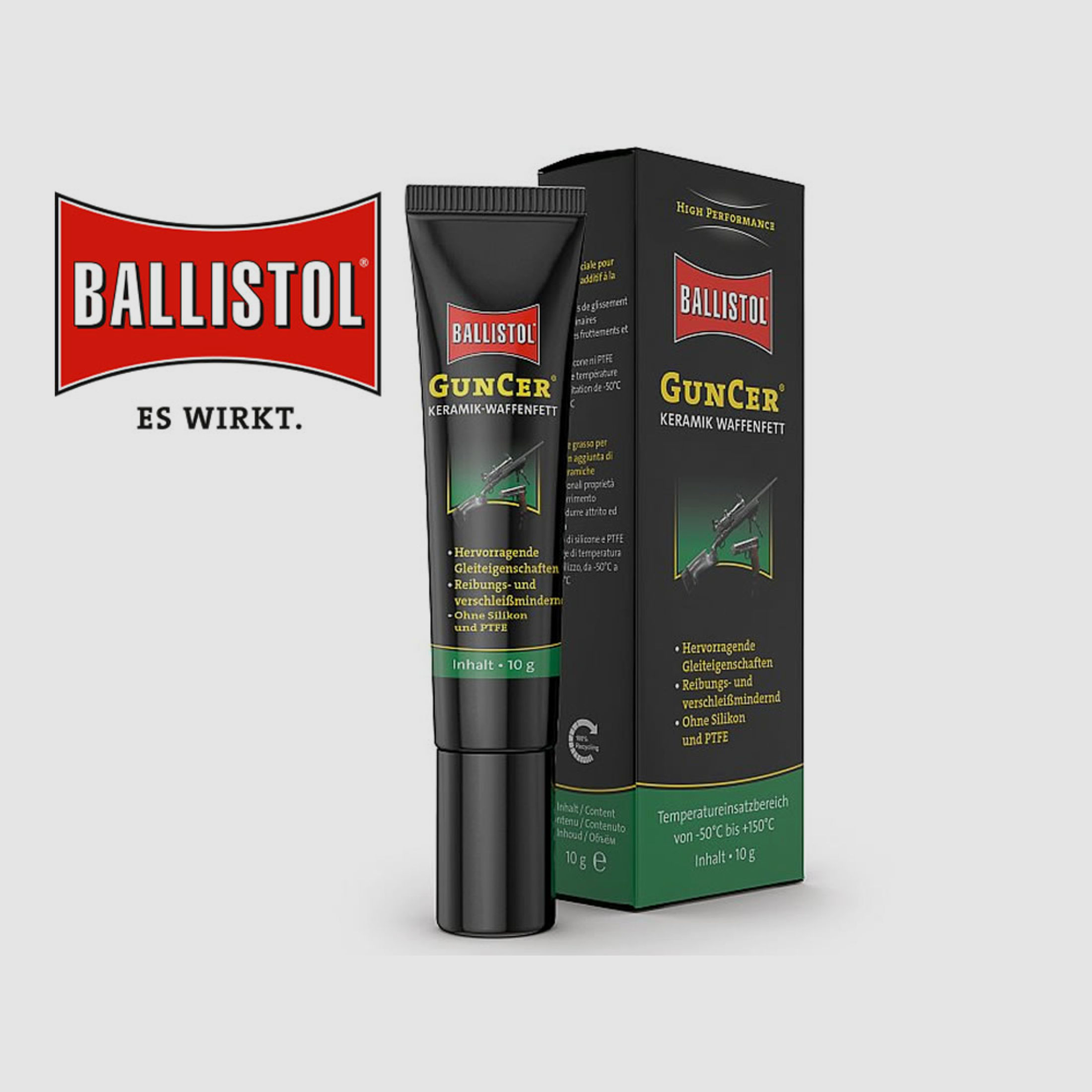 Ballistol Keramik Waffenfett GunCer, Korrosionsschutz, 10 g