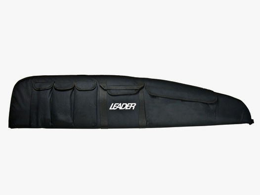 Leader Gewehrfutteral, schwarz, 133x30 cm, Polyester, mit 3 Magazin- und 2 Seitentaschen