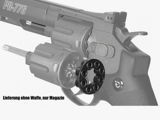 Ersatzmagazin fĂĽr CO2 Revolver Gamo PR-776 PR-725 Kaliber 4,5 mm 2 x 8 Schuss