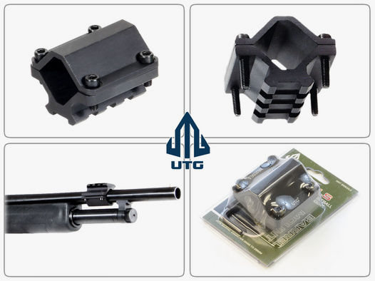 UTG Universal Laufmontage fĂĽr LĂ¤ufe 19-28 mm Durchmesser, Weaver, 3 Slots, Alu