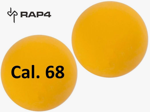 Gummikugeln Rubberballs RAP4 Kaliber .68 gelb 100 StĂĽck
