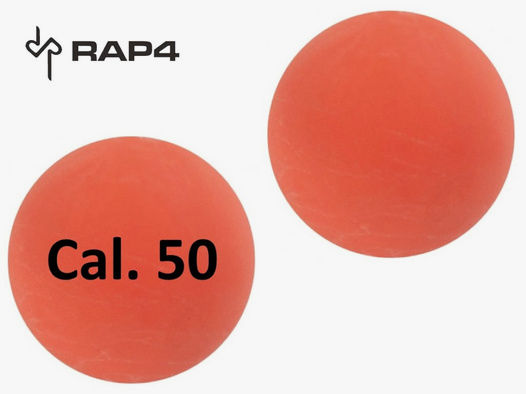 Gummikugeln Rubberballs RAP4 Kaliber .50 orange 100 StĂĽck