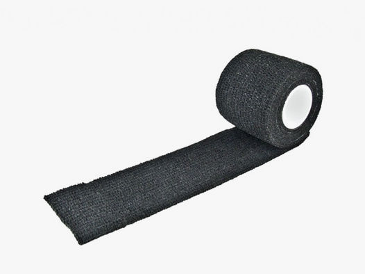 Camo Tape, Mil-Tec Tarnband 50 mm, Adhesiv Klebeband, schwarz, LĂ¤nge 4,5 m
