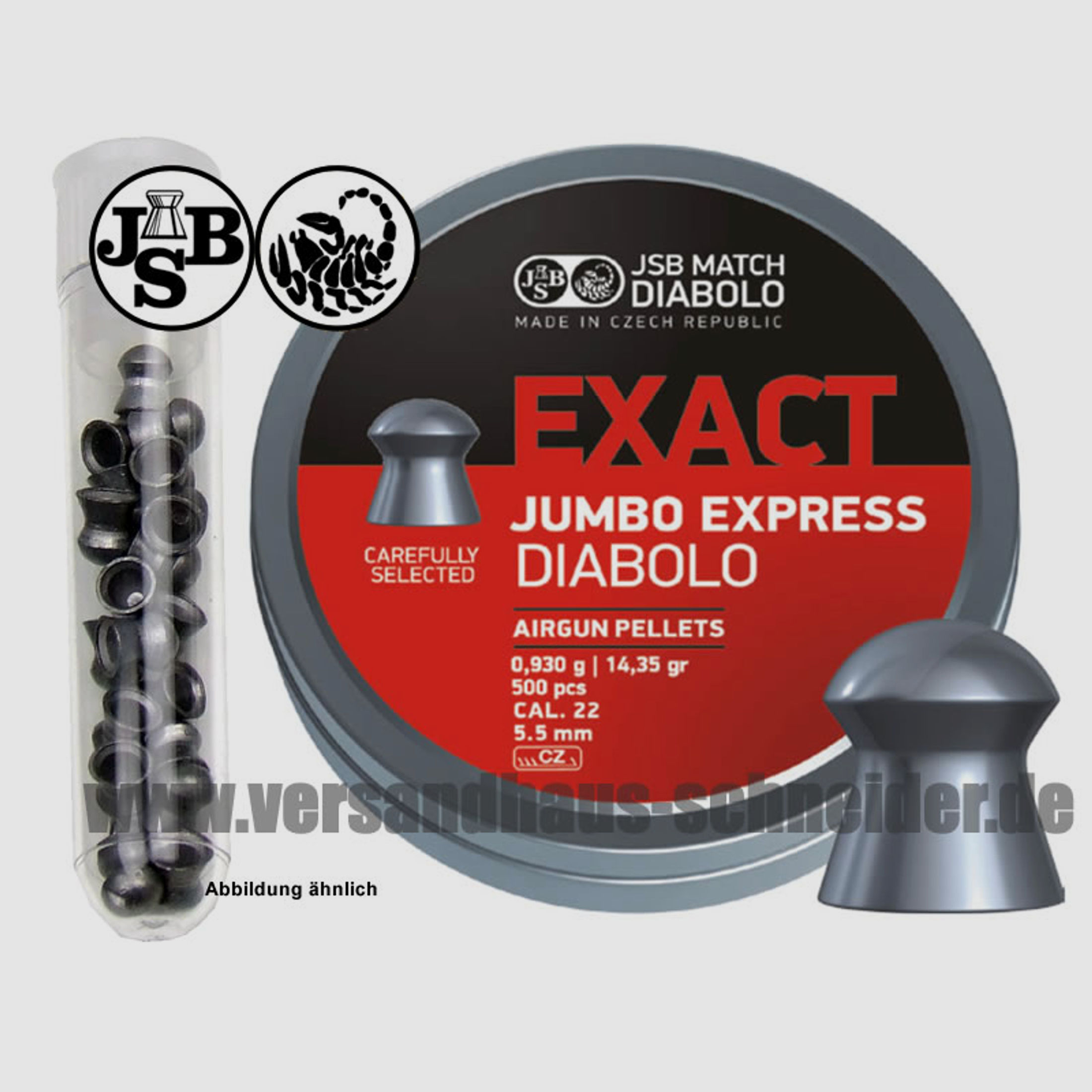 Testpack JSB Exact Jumbo Express Diabolo Kal. 5,52mm 20 StĂĽck