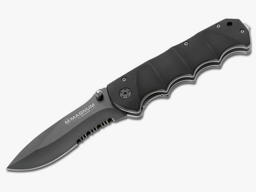 Einhandmesser Magnum Black Spear Stahl 440A KlingenlĂ¤nge 10,0 Aluminium-Griff (P18)