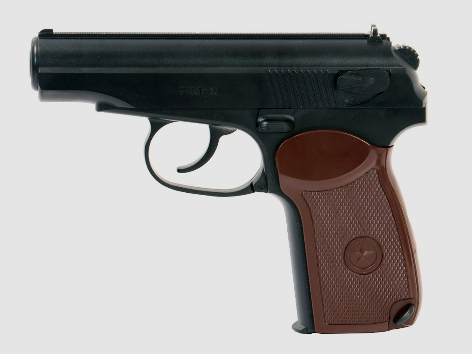 CO2 Pistole Borner PM-X schwarz Kaliber 4,5 mm BB (P18)