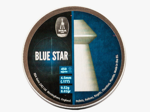 Hohlspitz Diabolos BSA Master Blue Star Kaliber 4,5 mm 0,52 g glatt 450 StĂĽck