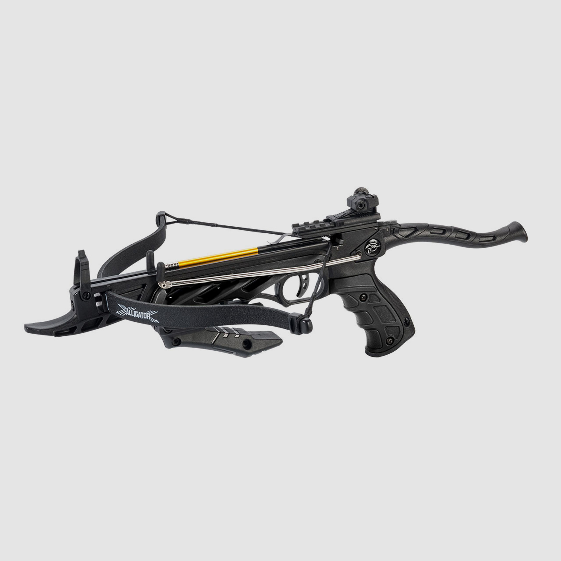 Pistolenarmbrust Armbrustpistole Man Kung MK-TCS1-BK Alligator 80 lbs schwarz inklusive 3 Pfeile (P18)