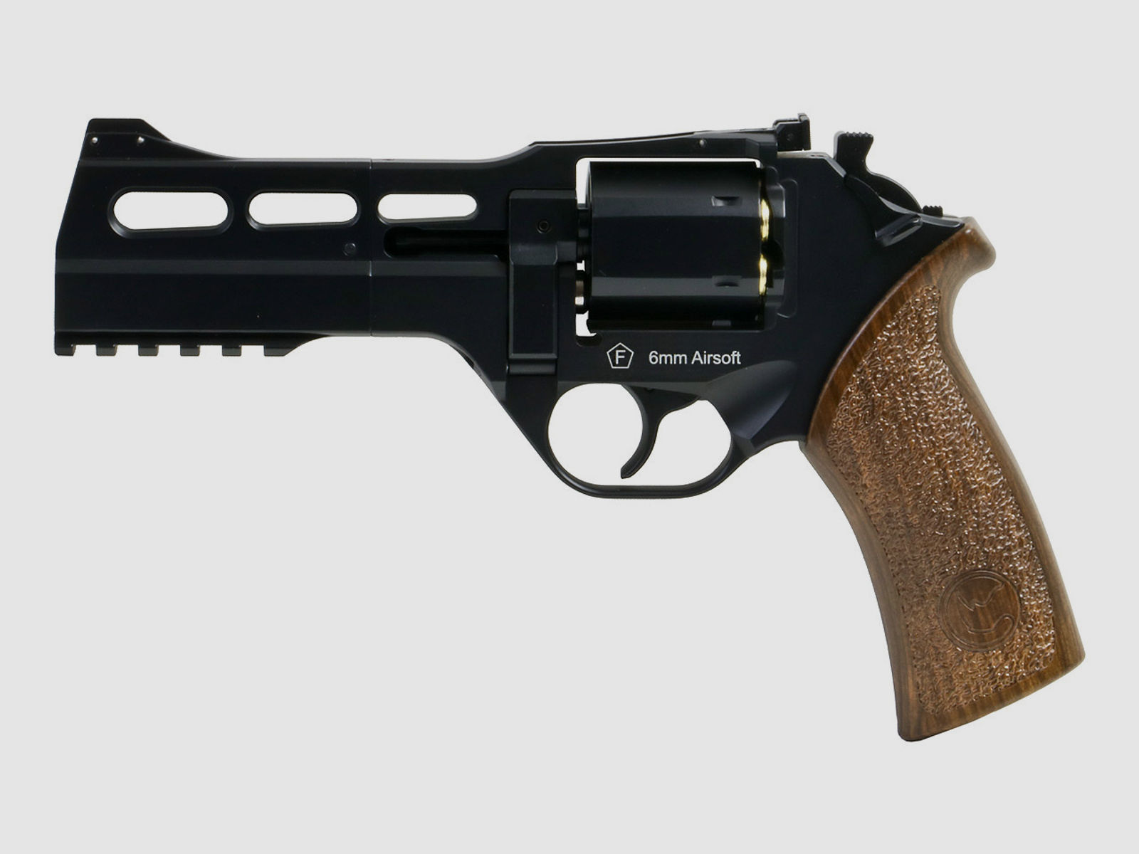 CO2  Softair Revolver Chiappa Rhino 50DS Black Vollmetall schwarz Kaliber 6 mm BB (P18)