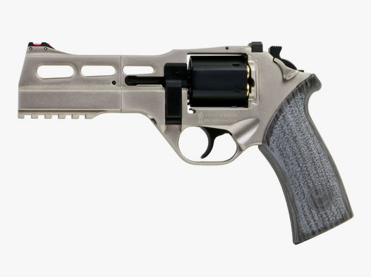 CO2 Revolver Chiappa Rhino 50DS Limited Edition White/Black Vollmetall nickel Kaliber 4,5 mm BB (P18)