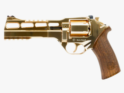 CO2 Softair Revolver Chiappa Rhino 60DS Limited Edition Vollmetall Gold Kaliber 6 mm BB (P18)