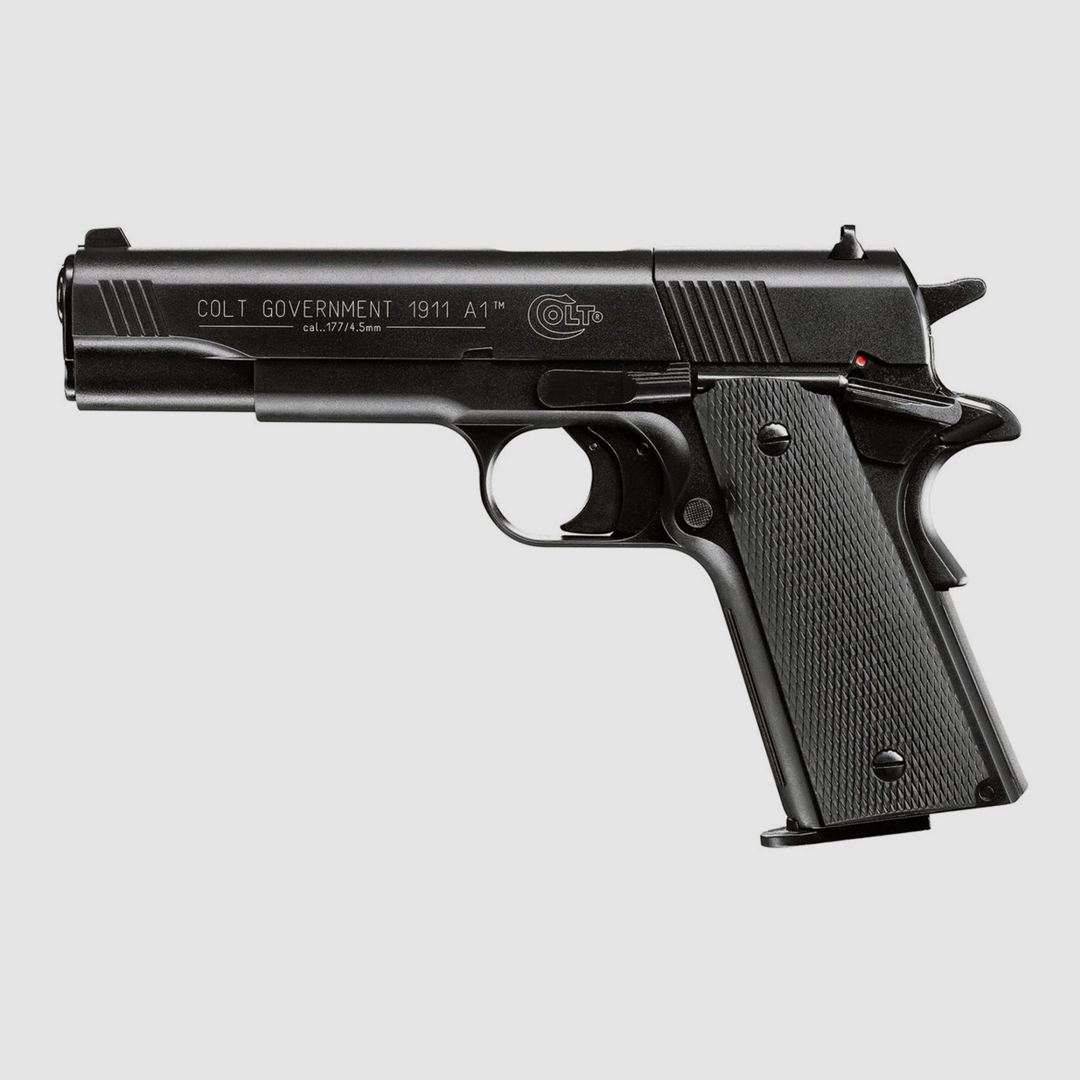 CO2 Pistole Colt Government 1911 A1 schwarz Kaliber 4,5 mm Diabolo (P18)