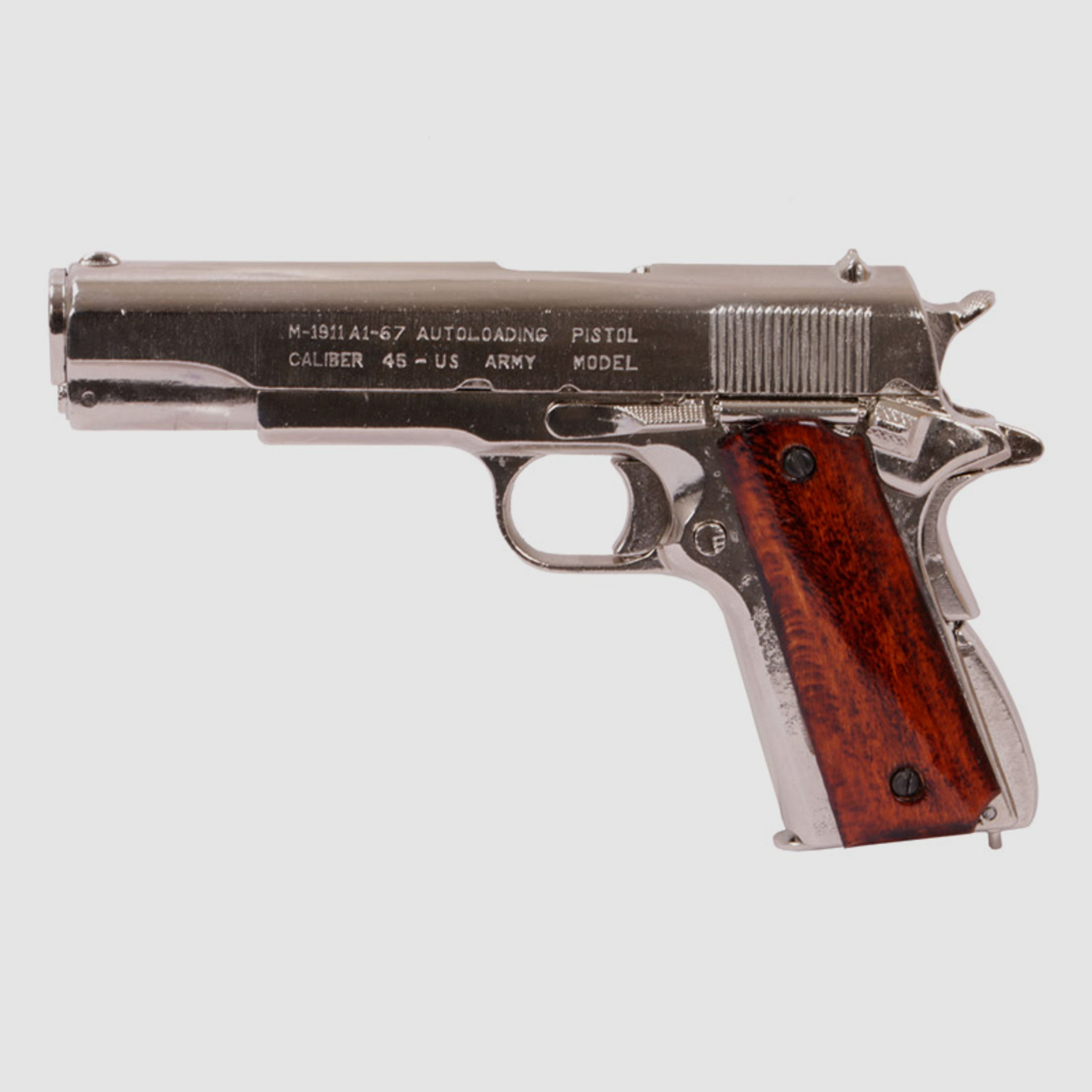 Denix Deko Pistole Colt Government M1911A1 Kaliber .45  Automatik zerlegbar LĂ¤nge 24 cm nickel