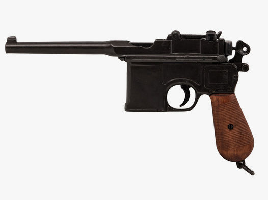 Deko Pistole Denix Mauser C 96 1896 LĂ¤nge 32 cm schwarz