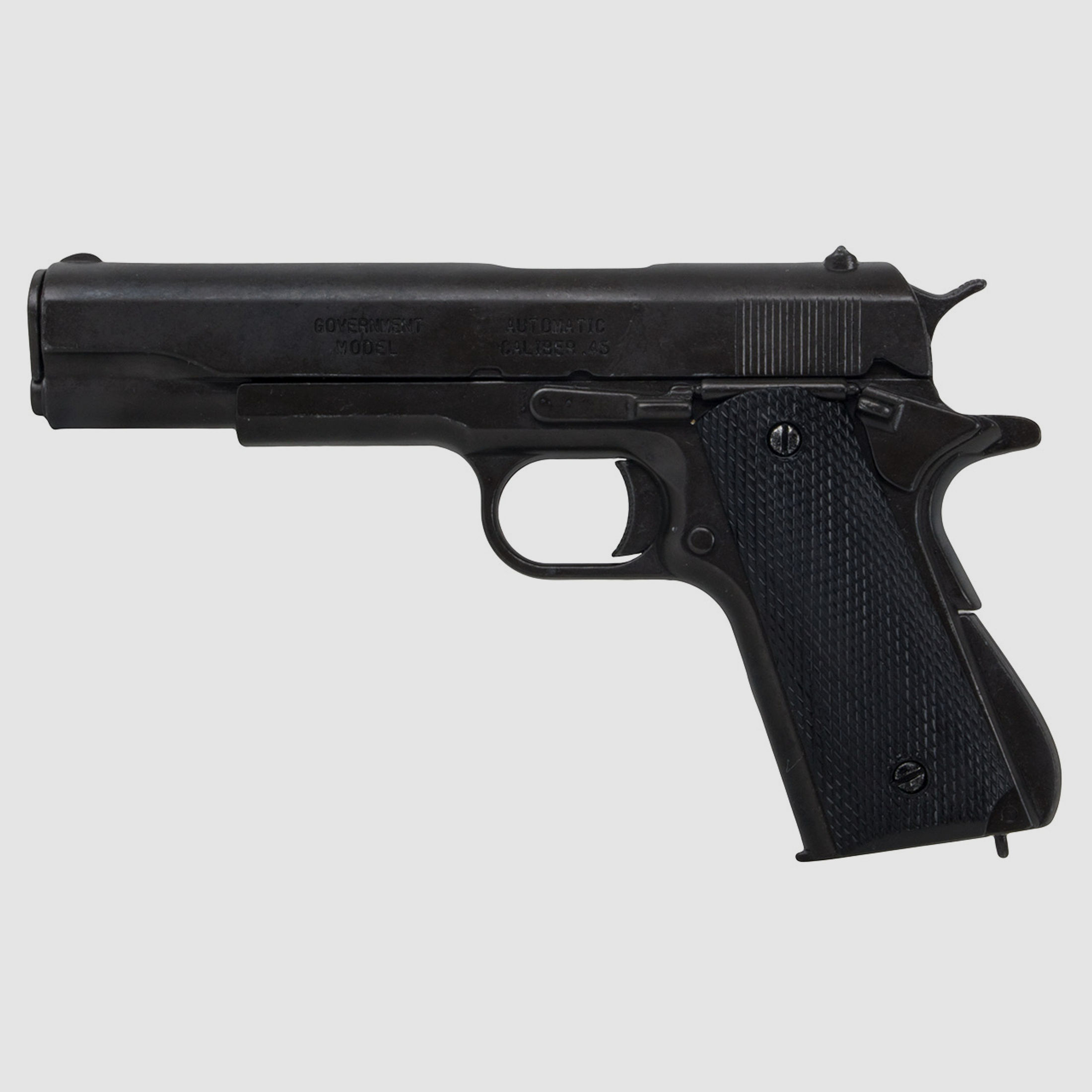 Denix Deko Pistole Colt Government M1911A1 Kaliber .45  Automatik LĂ¤nge 24 cm schwarz