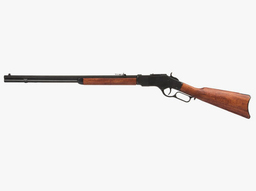 Deko Westerngewehr Denix Winchester Mod. 73 USA 1873 schwarz realistisches Repetieren mit HĂĽlsenauswurf GesamtlĂ¤nge 110 cm
