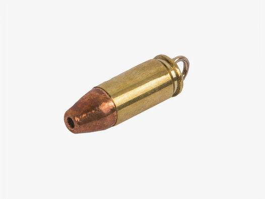 SchlĂĽsselanhĂ¤nger Kaliber 9 x 19 mm 9 mm Luger Patrone handgefertigt